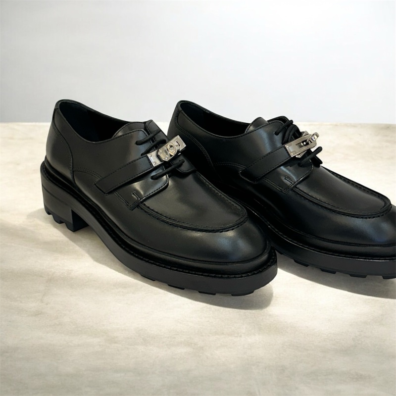 Hermès Derby First Oxford Shoes凱莉牛津鞋 EU38-1