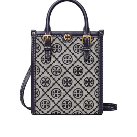 Tory Burch 女士 迷你 T 字母組合托特包均碼碼常規、16cm*6.5cm*18.5cm