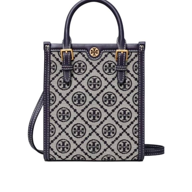 Tory Burch 女士 迷你 T 字母組合托特包均碼碼常規、16cm*6.5cm*18.5cm-0