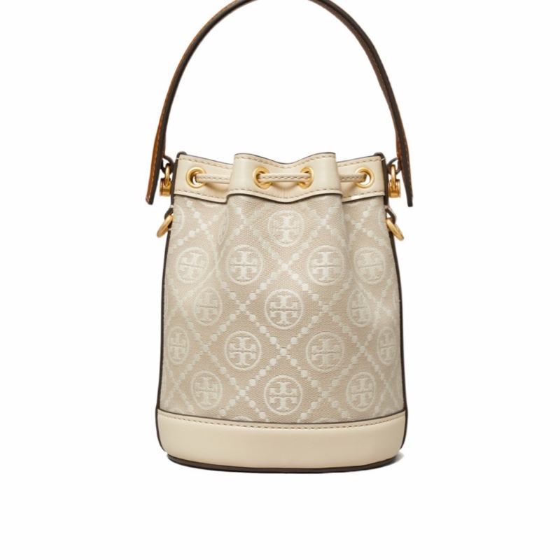 Tory Burch 女士 T MONOGRAM 提花迷你水桶包均碼碼常規、14cm*11cm*18cm-2