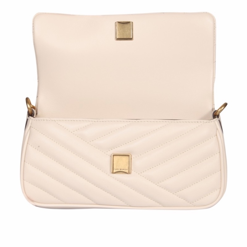 Tory Burch 女士 KIRA CHEVRON 小號翻蓋肩背包均碼碼24cm*6cm*12cm-1