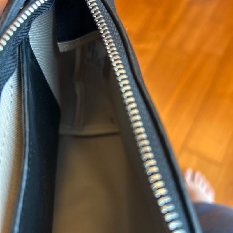 Longchamp 黑色真皮肩背包-7