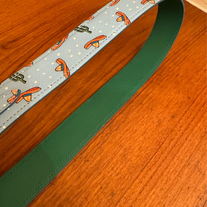 prada淡藍牛仔帽圖案背帶 超好看🤩-10