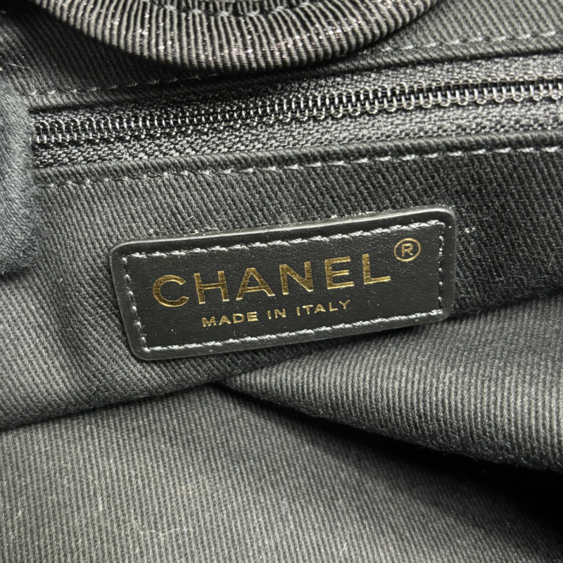 藍灰色 草編 Deauville 兩用包 購物包【CHANEL 香奈兒】-6