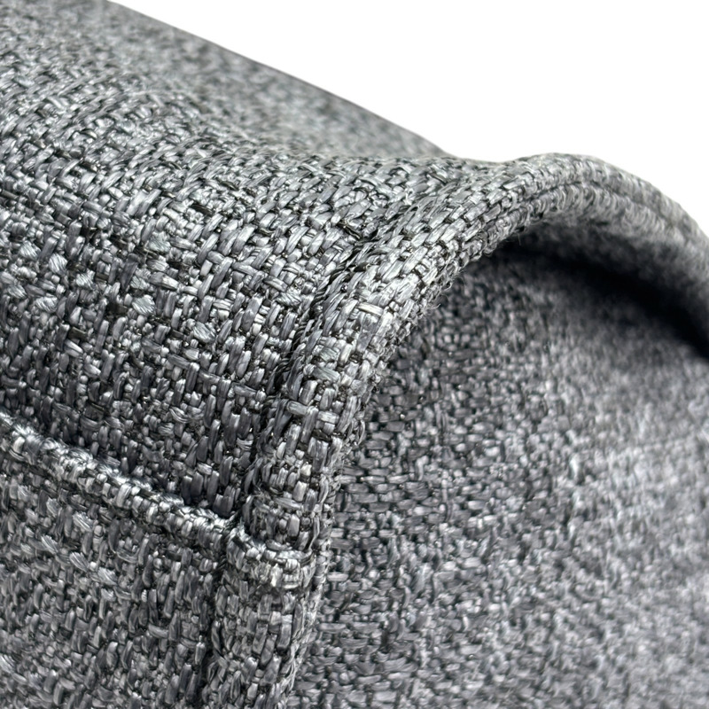 藍灰色 草編 Deauville 兩用包 購物包【CHANEL 香奈兒】-15