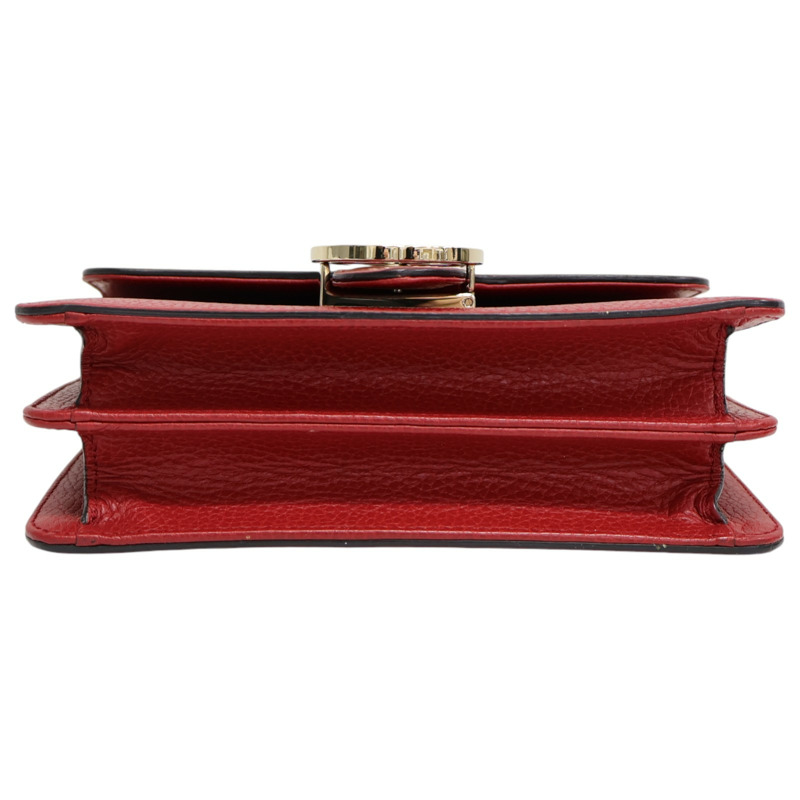 紅色牛皮 Interlocking 肩背包 510304【GUCCI 古馳】 510304-3