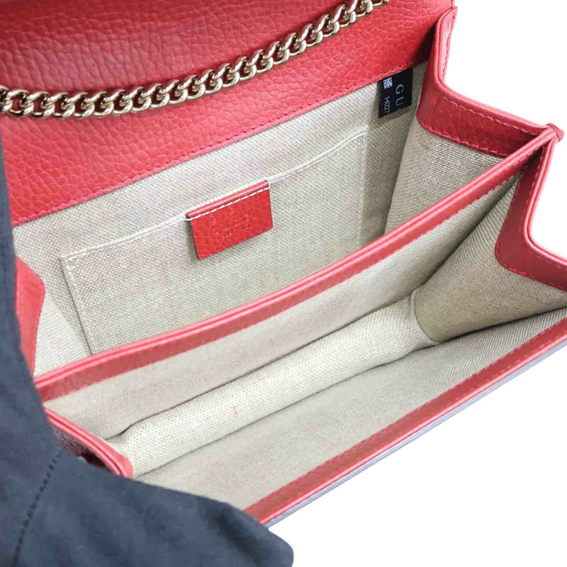紅色牛皮 Interlocking 肩背包 510304【GUCCI 古馳】 510304-4