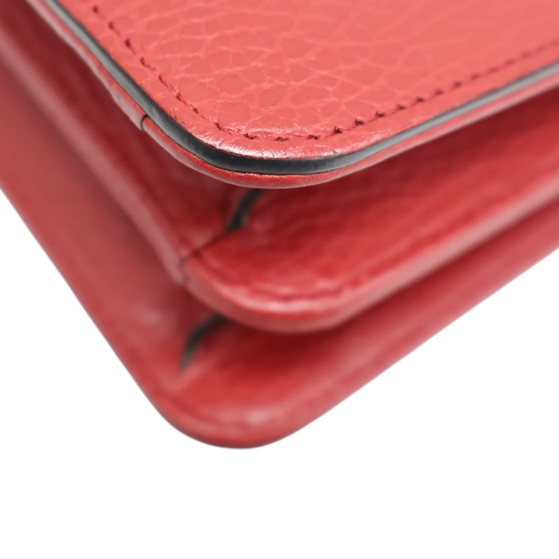 紅色牛皮 Interlocking 肩背包 510304【GUCCI 古馳】 510304-13