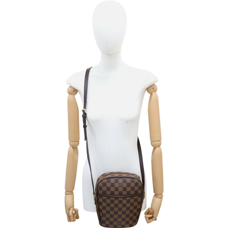 棕色 棋盤格帆布 Ipanema PM 肩背包 N51294【LOUIS VUITTON LV 路易威登】 N51294-9