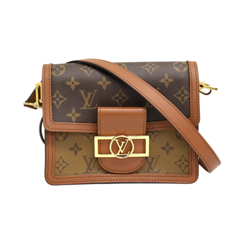 棕色 原花帆布 Dauphine mini 肩背包 M45959【LOUIS VUITTON LV 路易威登】 M45959-0