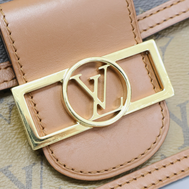 棕色 原花帆布 Dauphine mini 肩背包 M45959【LOUIS VUITTON LV 路易威登】 M45959-12