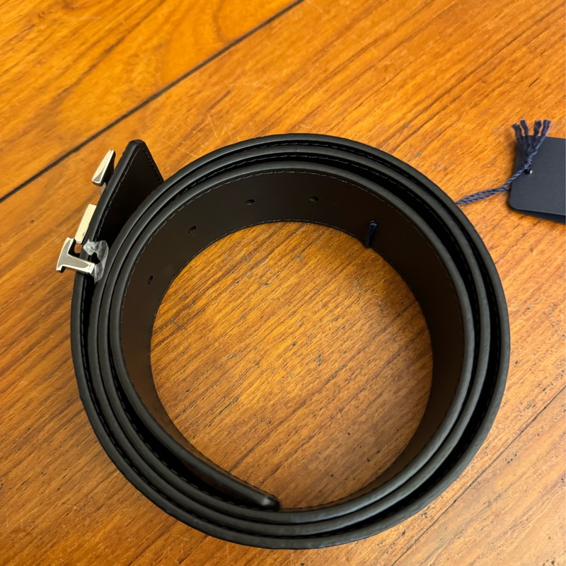 LV M0717Q銀線條logo壓紋皮帶110cm  超特別的款式✨-2