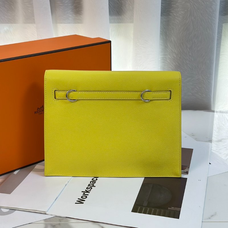 HERMES Kelly danse ll - 檸檬黃銀 Z-4