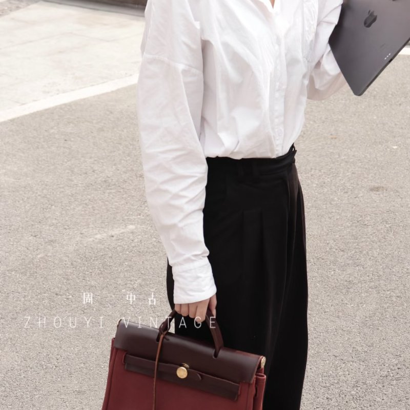 HERMES Herbag zip 31 - 愛馬仕紅 / 烏木金 Z-12