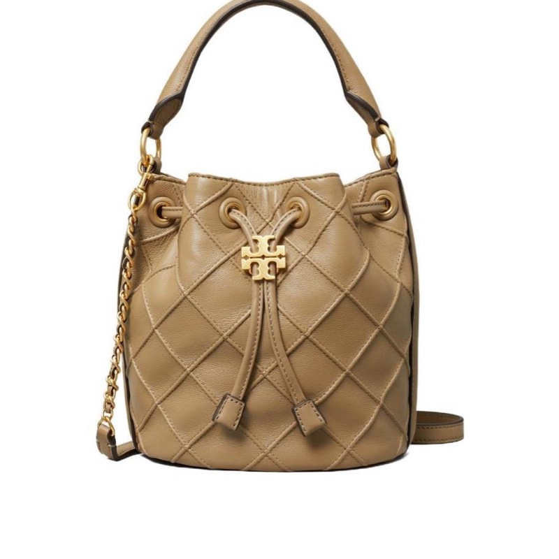 Tory Burch 女士 FLEMING 小號軟皮水桶包均碼碼15.5cm*9.5cm*17.5cm-0