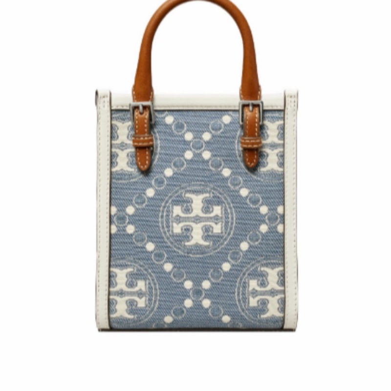 Tory Burch 女士 T MONOGRAM 迷你托特斜挎包均碼碼16cm*6.5cm*18.5cm-1