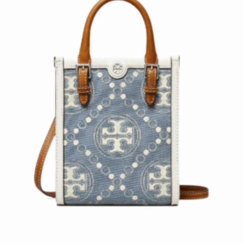 Tory Burch 女士 T MONOGRAM 迷你托特斜挎包均碼碼16cm*6.5cm*18.5cm-3