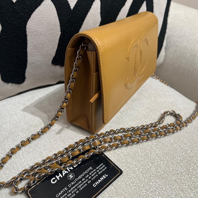 Chanel wallet on chain 荔枝牛皮-1