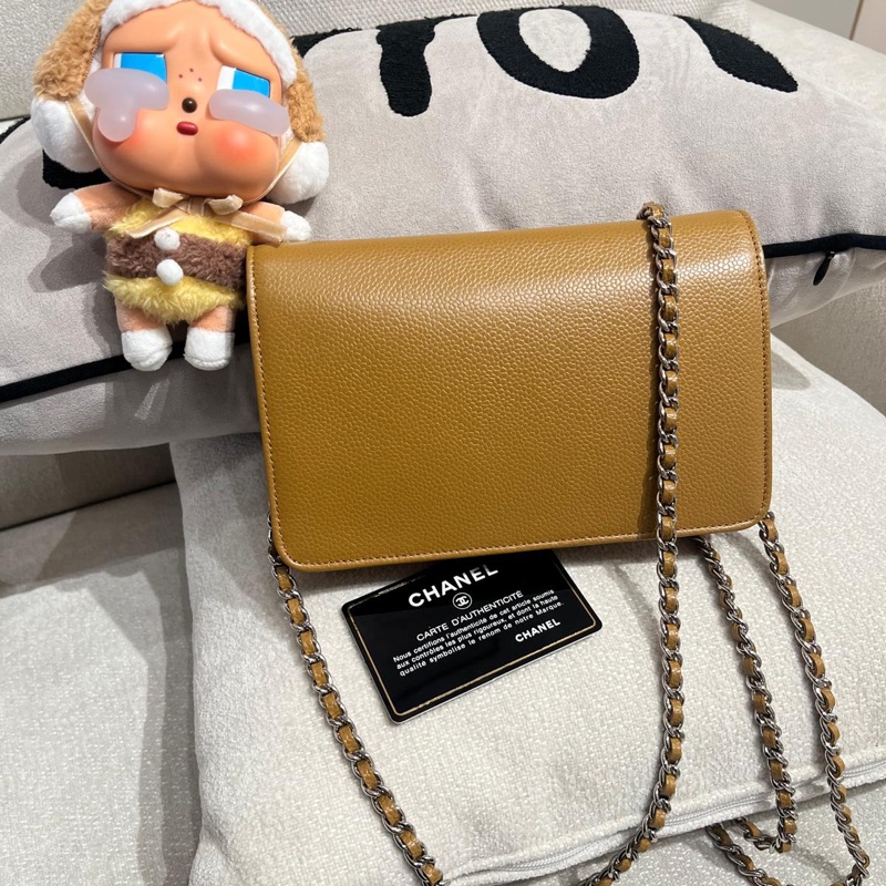 Chanel wallet on chain 荔枝牛皮-3
