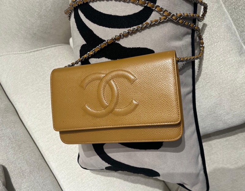 Chanel wallet on chain 荔枝牛皮-4