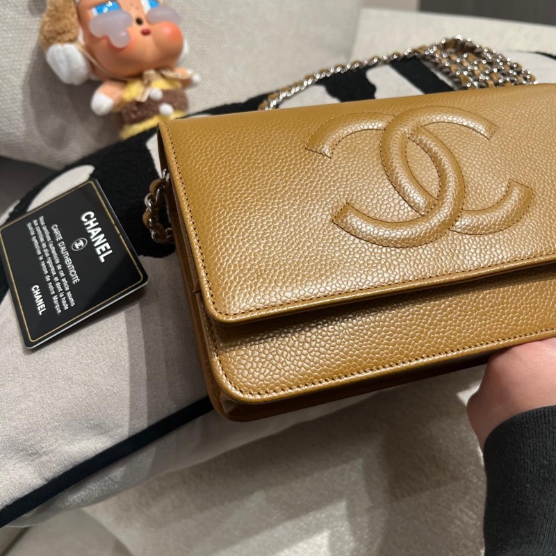 Chanel wallet on chain 荔枝牛皮-6