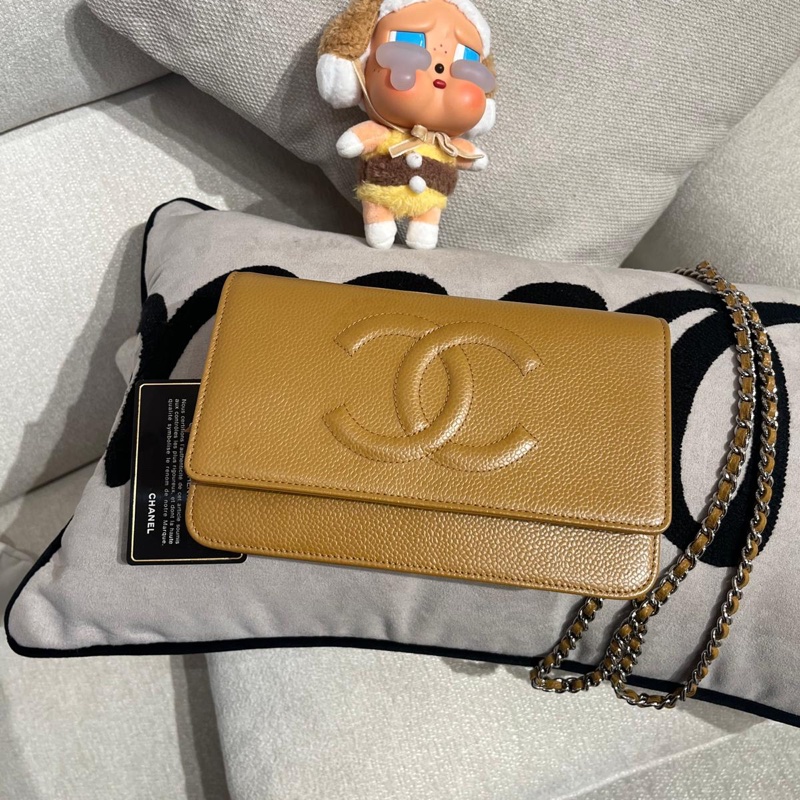 Chanel wallet on chain 荔枝牛皮-7