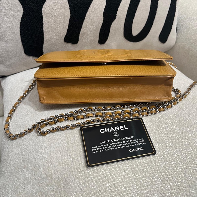 Chanel wallet on chain 荔枝牛皮-9