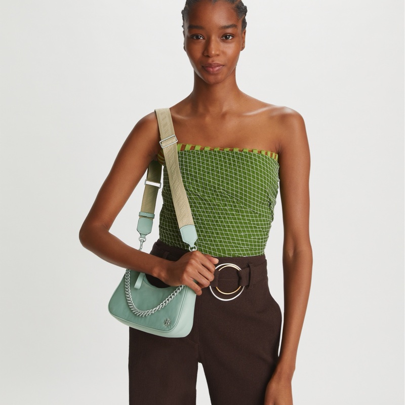 Tory Burch 女士 151 Mercer 小號新月包均碼碼長度：23.5cm，寬度：5cm，高度：15.5cm-5