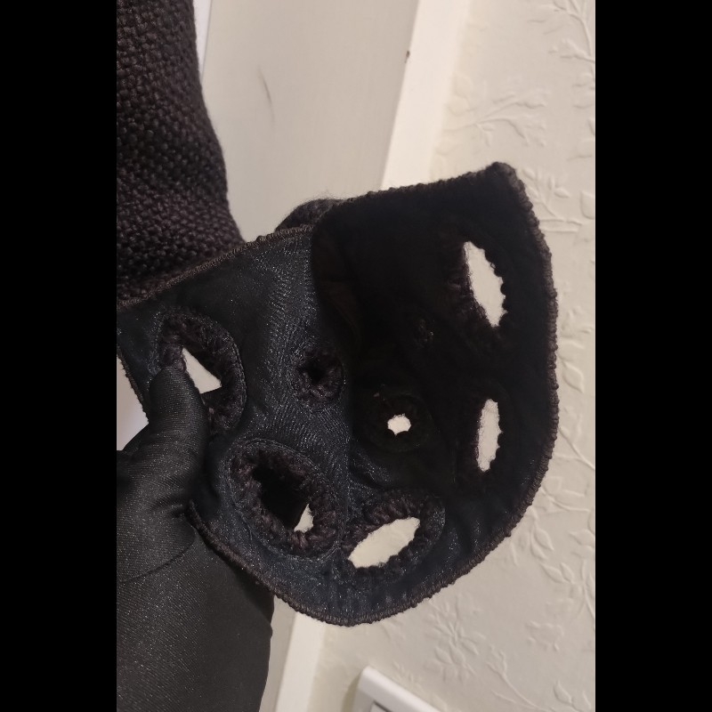 Chanel 深咖毛呢雙口袋繡亮片外套-13