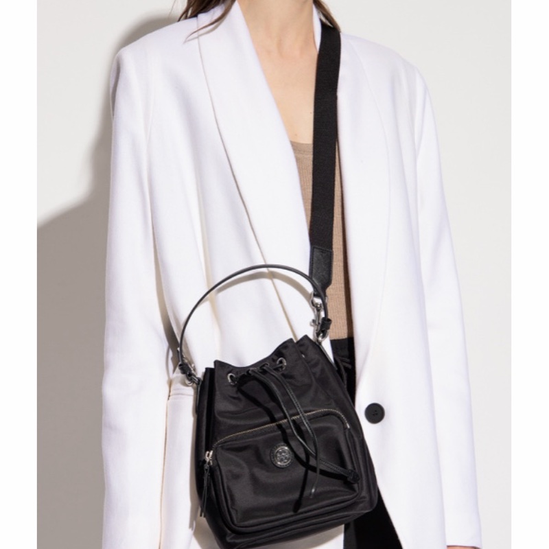 Tory Burch 女士 VIRGINIA 抽繩單肩包均碼碼17.5cm*12cm*22.5cm-5