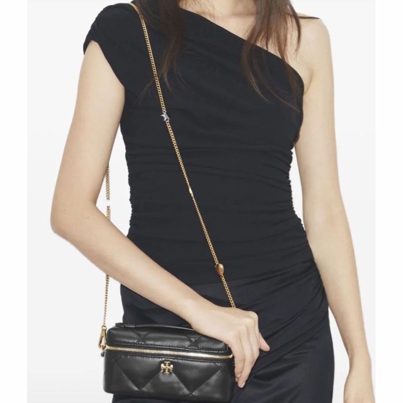 Tory Burch 女士 菱格紋絎縫單肩包均碼碼18.5cm*6.5cm*9cm-4