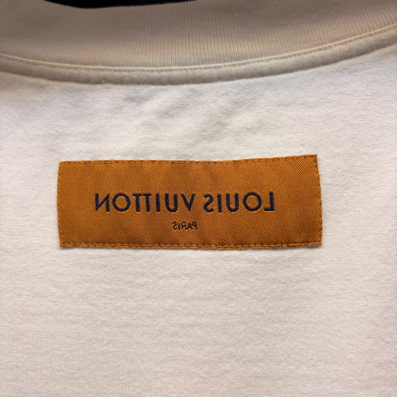 LV/路易威登/LOUIS VUITTON/95新浮雕LOGO白色XS短袖T恤-12