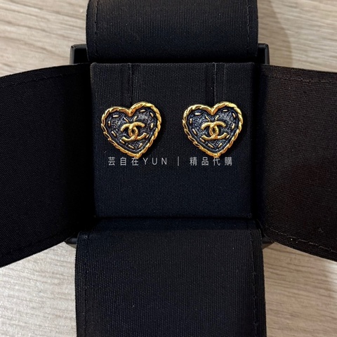 24P 爆款 絕版 牛仔愛心耳環 小號 耳釘 耳針 牛仔耳環 愛心耳環