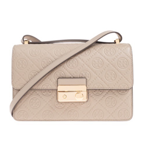 Tory Burch 女士 T Monogram Pebble 單肩包均碼碼23cm*9cm*15.6cm-0