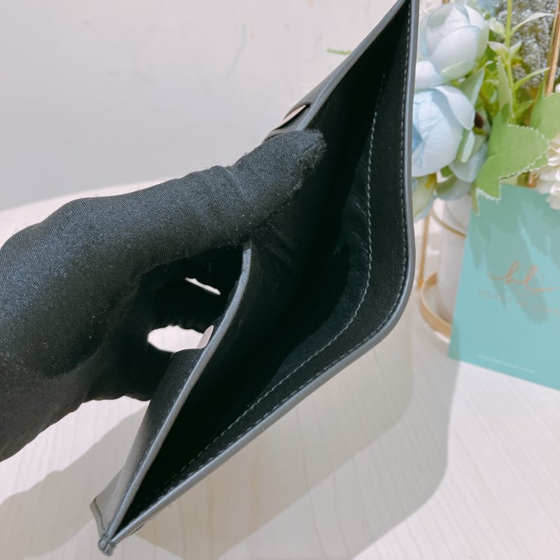 TK1932 葆蝶家 男士 黑色編織 錢包 Bottega Veneta Small Intrecciato Wallet Black Calfskin-8