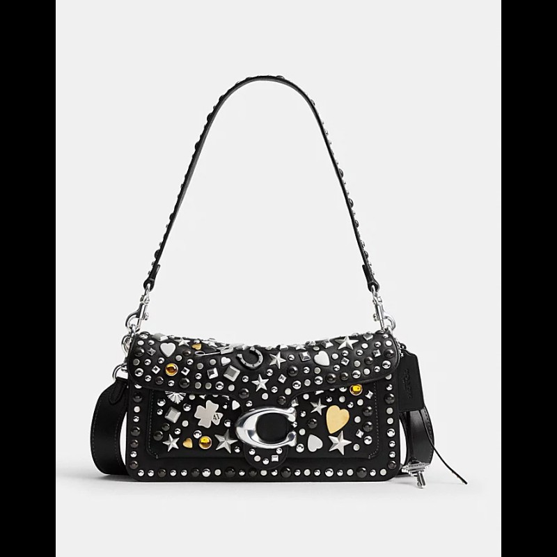TABBY 搖滾元素 26 單肩手袋-0