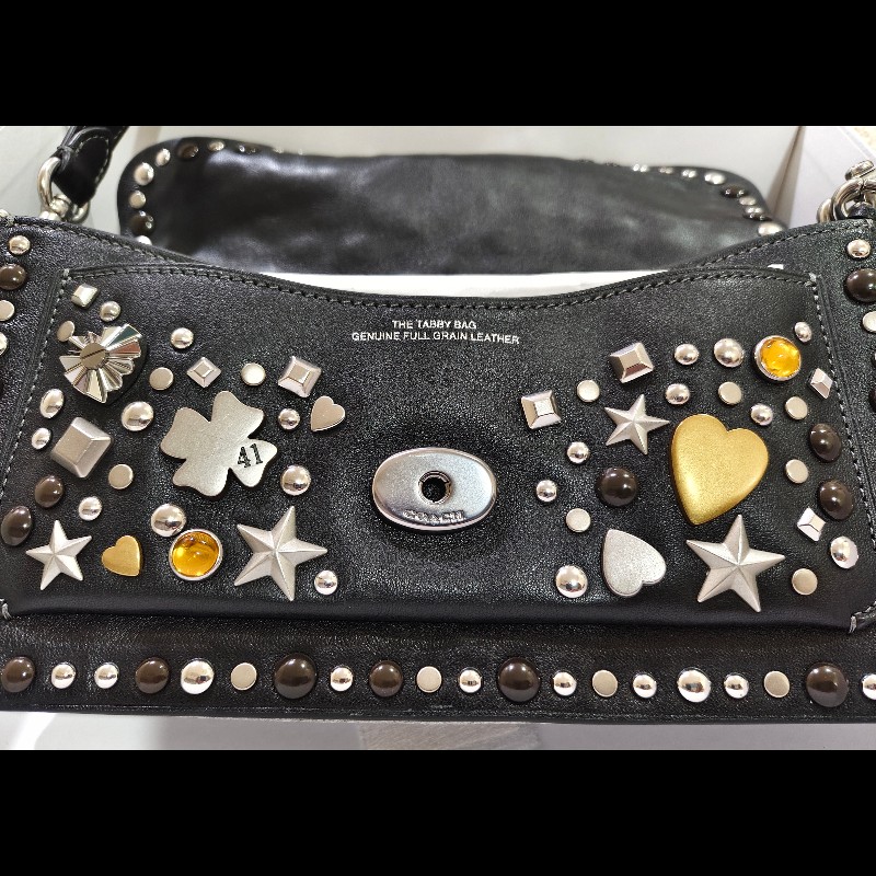 TABBY 搖滾元素 26 單肩手袋-4