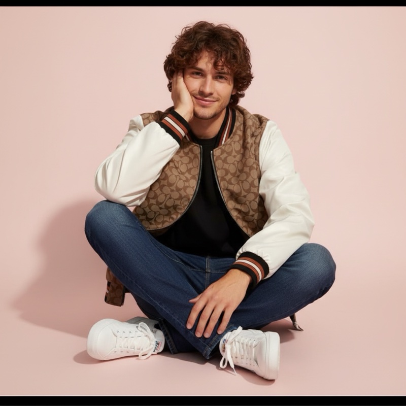 絕版近新-Coach草莓🍓男女棒球外套-10