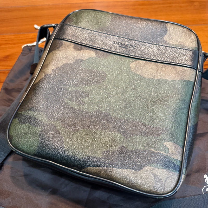 coach經典迷彩斜挎包/兩用/肩背包/斜背包/二手/正品/男女同款-0