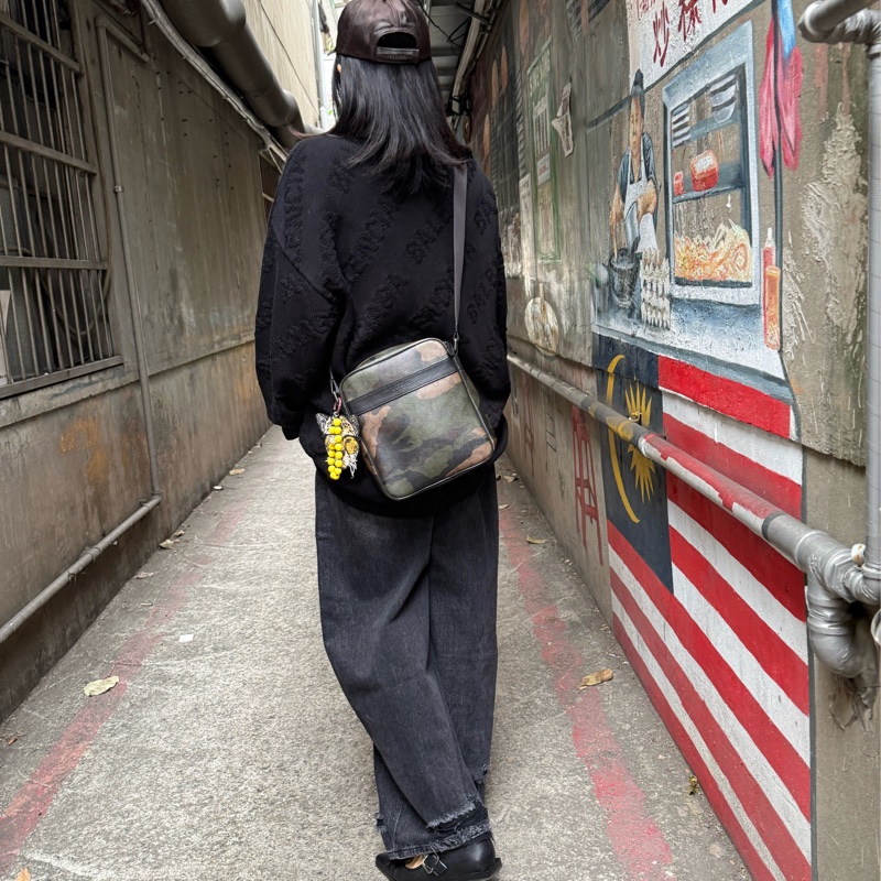 coach經典迷彩斜挎包/兩用/肩背包/斜背包/二手/正品/男女同款-3