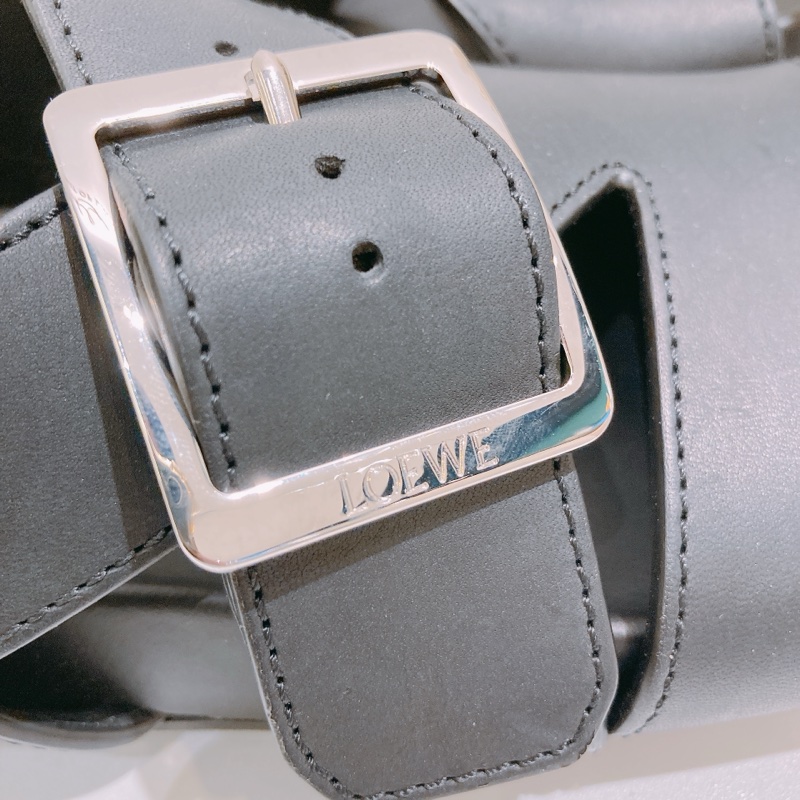 TW4691 Loewe 羅威 涼鞋 Buckle Strap Flat Sandals-5