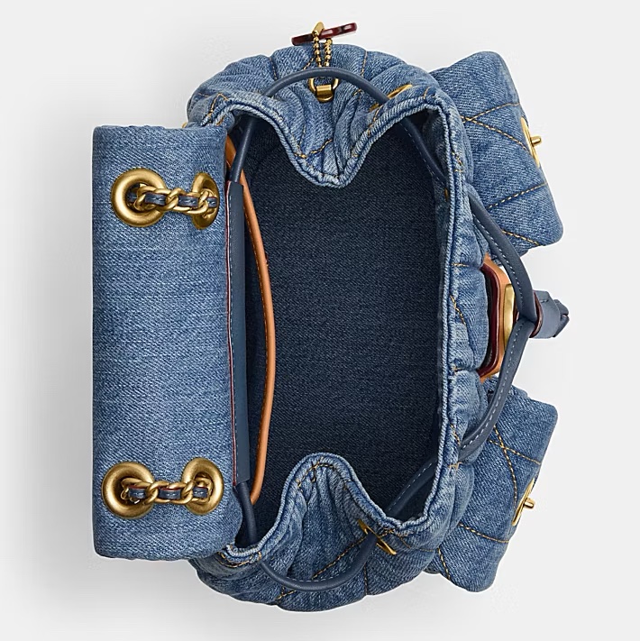 Coach Tabby 牛仔後背包-10