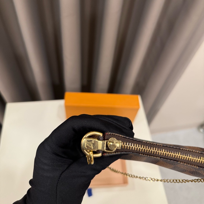 LV 棋盤格一字Mini麻將手提包-2