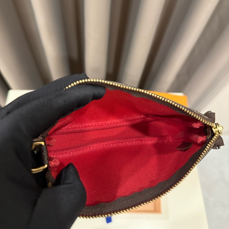 LV 棋盤格一字Mini麻將手提包-6