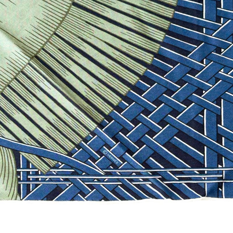 HERMES Masan & Masan giant triangle 兩馬織情 羊絨 大三角巾-8