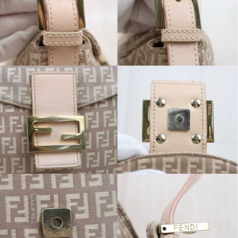 「JL精品代購」9新 FENDI 粉色法棍-10