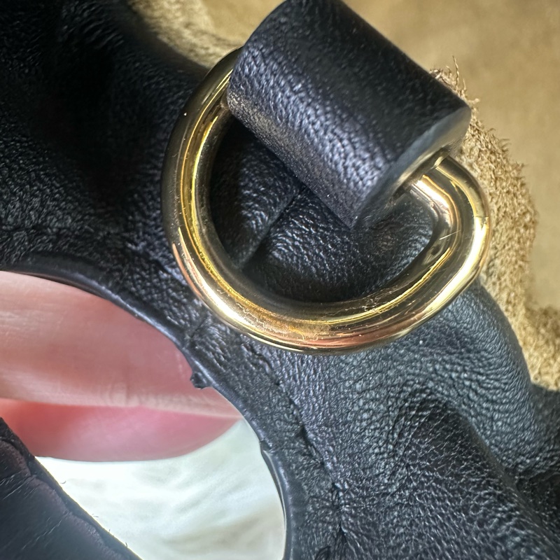 LOEWE Mini Flamenco Clutch 黑金福袋包 全套有盒-7