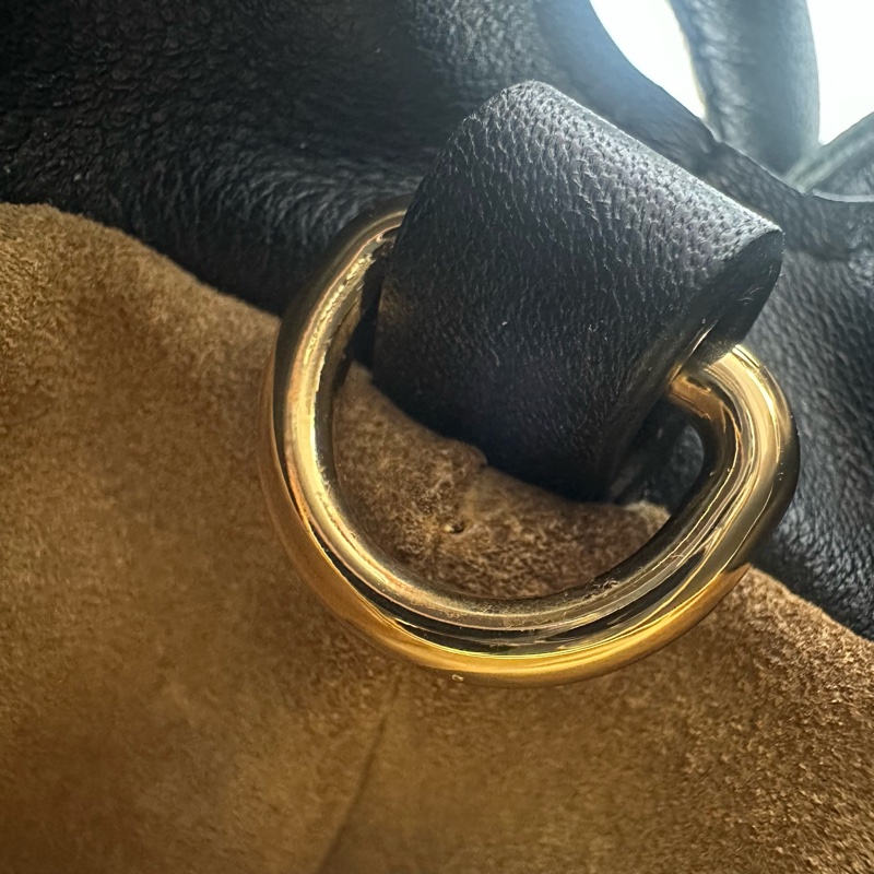 LOEWE Mini Flamenco Clutch 黑金福袋包 全套有盒-8