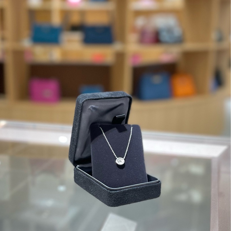 Tiffany蒂芙尼 Soleste系列白金围镶钻 双圈太阳花项链-2