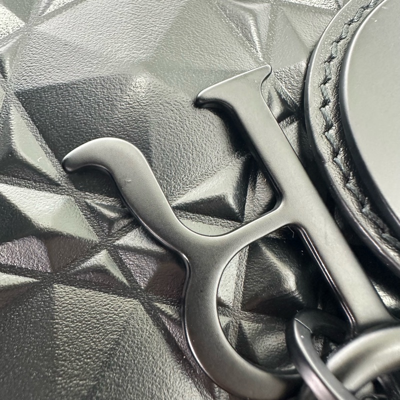 DIOR Lady D-Joy So Black鑽石菱格款 全套有盒-23